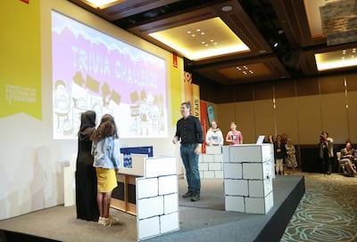 Children's author Jeff Kinney brings his new interactive show to Dubai. Courtesy Emirates Airline Festival of Literature