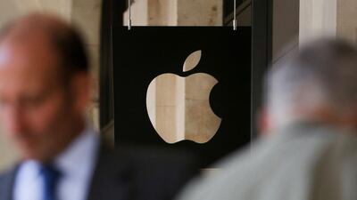 The European Commission ruled this week that Apple owes €13 billion (Dh53bh) in back taxes to the Irish government. Daniel Leal-Olivas / AFP