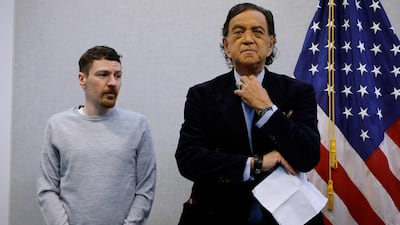 The late Bill Richardson helped negotiate Taylor Dudley's release from a prison in Kaliningrad, Russia, in January. AFP