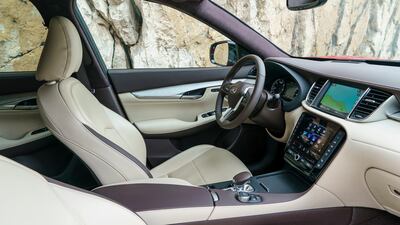 The interior of the QX50. Infiniti