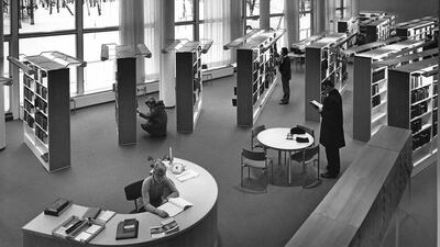 Toolo Library in Helsinki in 1970. Courtesy Museum of Finnish Architecture