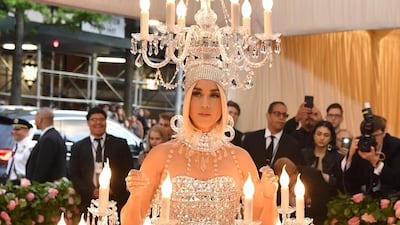 Singer Katy Perry arrives at the 2019 Met Gala in New York on May 6. AFP
