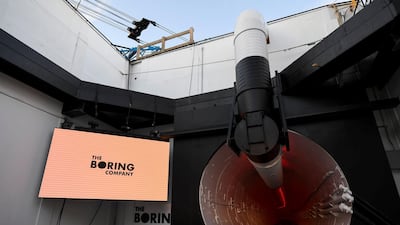 The Boring Company unveils the first test tunnel. Reuters