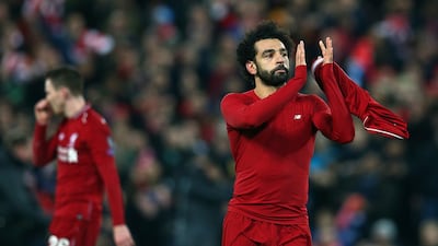 Liverpool forward Mohamed Salah, right, is in an elite club of players after winning the BBC award for two years in a row. AP Photo
