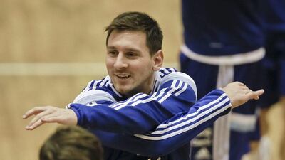Lionel Messi and Argentina will play Romania in a friendly on Wednesday March 5, 2014. Vadim Ghirda / AP