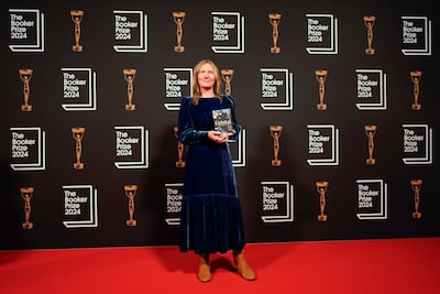 Samantha Harvey arrives at the Booker Prize award dinner in London on November 12. AP
