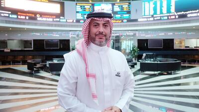 Khalifa Bin Ebrahim Al Khalifa, chief executive of the Bahrain Bourse says his exchange is in talks with other markets in the region on blockchain trading. Photo By Phil Weymouth for The National.