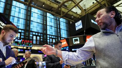 The New York Stock Exchange. Stock prices in Europe and the US have climbed about 10 per cent and 12 per cent, respectively, this year. Reuters