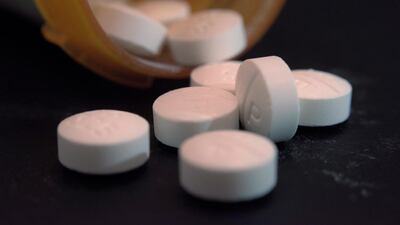 The US healthcare giant Johnson & Johnson was fined $572 million (Dh2.1 billion) for its role in fuelling Oklahoma state's opiod addiction crisis. AP