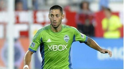 Seattle Sounders acquired US standout Clint Dempsey from Tottenham Hotspur for an estimated US $9 million, an MLS record. Brad White / AFP