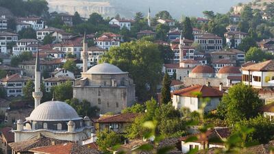 Old Ottoman town houses and Izzet Pasar Cami Mosque, a Unesco World Heritage Site, in Safranbolu. Getty Images
