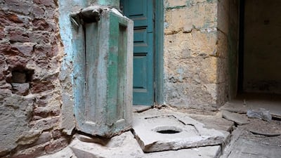 Details from the interior of a 19th century building located near the Taz Palace in Islamic Cairo. Co-owner Shahira Mehrez would like to turn the structure into a boutique hotel but faces many challenges. Dana Smillie for The National