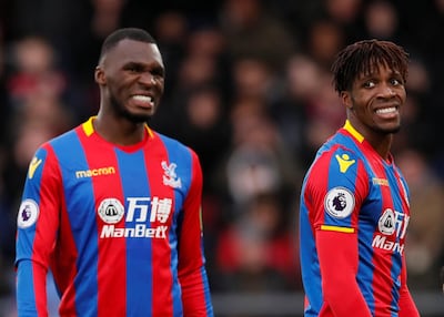Crystal Palace's Christian Benteke and Wilfried Zaha. David Klein / Reuters