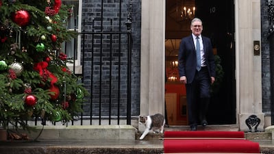 Larry the Downing Street cat has seen six prime ministers in his time. Could 2026 bring a seventh? photo: REUTERS