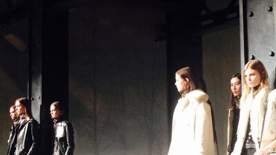 Stuart Vevers at Coach took things one step further by creating a hybrid collection of Great Plains meets new age punk, mixing shearling, knitwear, leather and patchwork seamlessly. Photo by Nadia El Dasher