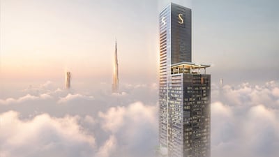 Rendition of Sobha Realty's newly launched tower Sobha SkyParks on Dubai's Sheikh Zayed Road. Photo: Shobha Realty