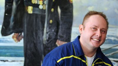 US astronaut Michael Fincke told pupils at Brighton College Abu Dhabi about his experiences in space. AFP