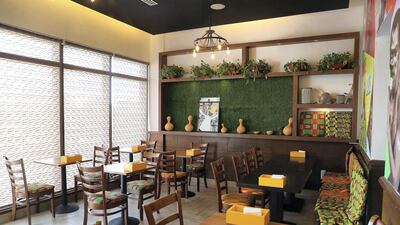 It's a small restaurant with multiple kitchen concepts in JLT, Dubai. Pawan Singh / The National