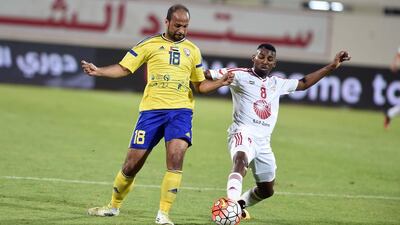 Action from Al Dhafra's victory against Sharjah. Courtesy Arabian Gulf League