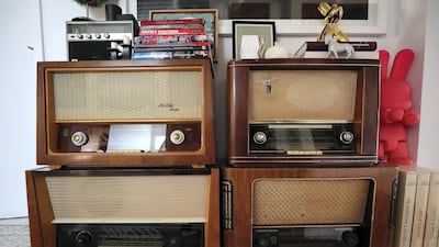 Some 1950s radios are displayed and used as a console in her entrance hall. Pawan Singh