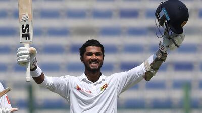 Dinesh Chandimal scored his ninth Test hundred to put Sri Lanka in a strong position. Kamran Jebreili / AP Photo