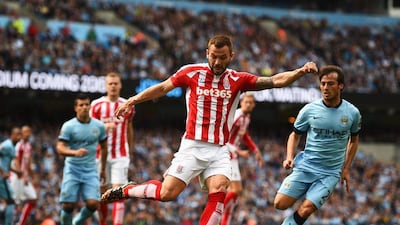 Right-back: Phil Bardsley, Stoke City. Defended solidly and attacked intelligently as Stoke became only the second visiting team in 71 league games at the Etihad Stadium to keep a clean sheet. (Photo: Shaun Botterill / Getty Images)