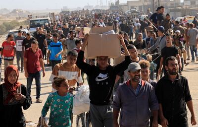 Thousands of Palestinians flocked to newly opened aid distribution sites in southern Gaza on Tuesday. Reuters
