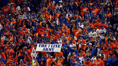 A general view of fans prior to Game Five of the 2015 World Series between the Kansas City Royals and the New York Mets at Citi Field on November 1, 2015 in the Flushing neighborhood of the Queens borough of New York City. Sean M. Haffey/Getty Images/AFP