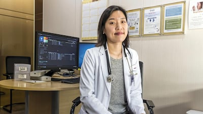 Dr Eun Ky Kim, a clinical assistant professor and internal medicine and endocrinology specialist at SNUH in Seoul, is primarily responsible for the hospital's Middle Eastern patients. Antonie Robertson / The National