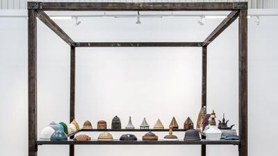 Installation view of ''My Place is the Placeless'' by Shahpour Pouyan. Courtesy Lawrie Shabibi and the artist...Photography by Musthafa Aboobacker