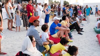 People came together to mark the Three Year Countdown to Expo 2020. Anna Nielsen/The National