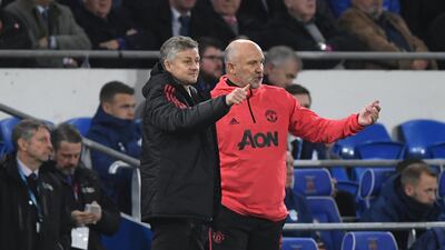 Mike Phelan, right, is Solskjaer's assistant. Getty Images