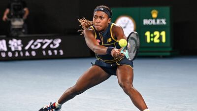 Coco Gauff came to Melbourne on the back of winning a WTA title in Auckland. AFP