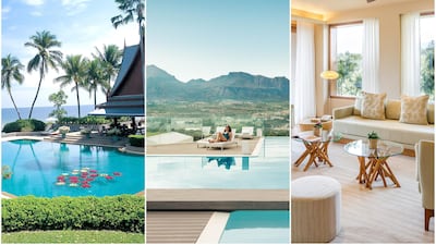 From left: Chiva Som in Thailand, Sha Wellness Clinic in Spain and Vana Wellness Retreat in India.