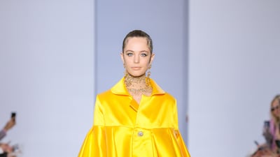 Pops of yellow interspersed an otherwise muted colour palette.