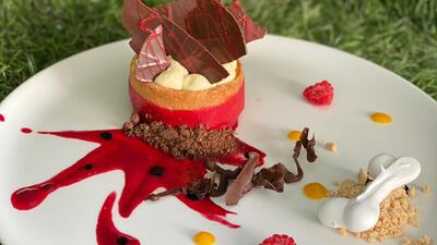 The pumpkin pie from M12Go in Media One Hotel. Courtesy Media One Hotel