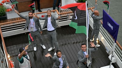 Libya's delegation sails down the river. AFP