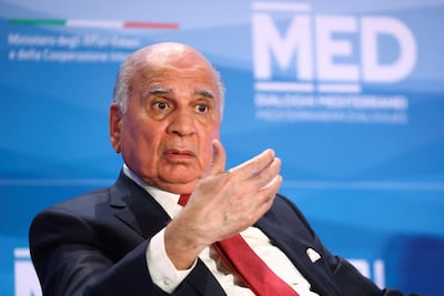 Fuad Hussein discussed trade and economic ties with Kaja Kallas. Reuters