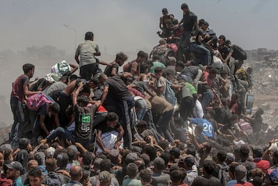 Aid Emergency in Gaza by Saber Nuraldin for EPA Images was named a finalist for the World Press Photo of the Year 2026. Photo: EPA / MOHAMMED SABER