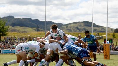 A Super Rugby pre-season match between the Chiefs and the Blues at Waihi Athletic Rugby Club in New Zealand on Friday, January 17. Getty