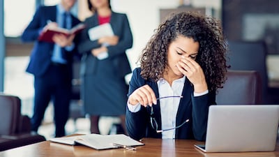 Workplace harassment can constitute many types of behaviour, including psychological, physical and sexual. Getty Images