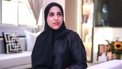 Emirati teenager Fatima Al Jneibi says she is thrilled to be part of a select group of UAE pupils chosen for an advance maths and science course taught in Abu Dhabi by top professors from India’s Indian Institute of Technology this summer. Victor Besa / The National