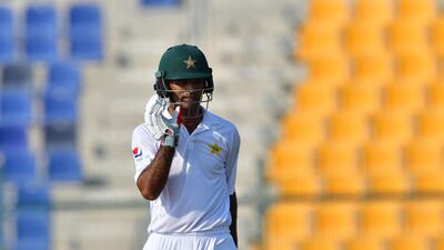 Fakhar Zaman became the first Pakistan opener to score two fifties in the first Test match of his career. AFP
