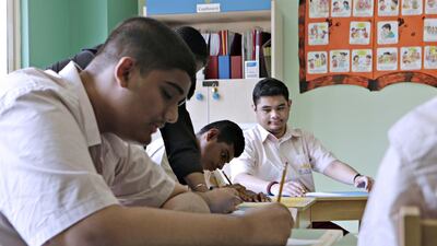 Demand for the services of Dubai’s Al Noor special needs centre has increased over the years, but most requests come from parents who cannot afford the fees. While the centre subsidises 40 per cent of costs, many pupils have had to stop attending. Jeffrey E Biteng / The National