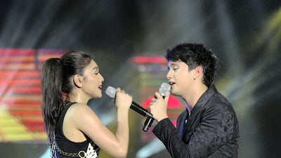 James Reid and Nadine Lustre perform on-stage at the 2nd edition of MTV Music Evolution Manila 2016 staged at SM Mall of Asia Concert Grounds, June 24, 2016, in Manila, Philippines. Getty Images