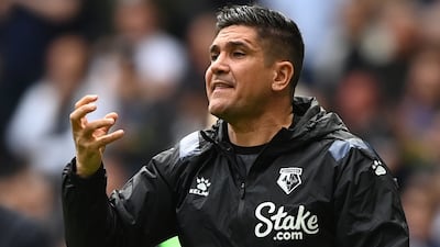 Watford manager Xisco Munoz was sacked seven games after leading the club to the Premier League. EPA