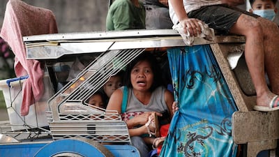 Residents evacuate as Taal Volcano erupts, in Tagaytay, Cavite province, outside Manila, Philippines. AP Photo