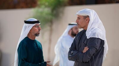 Khaldoon Al Mubarak and Suhail Al Mazrouei