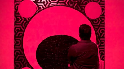 The 14th biennial, Leaving the Echo Chamber, explored the possibilities and purpose of producing art in the face of news that is derived from a monopoly of sources. Reem Mohammed / The National