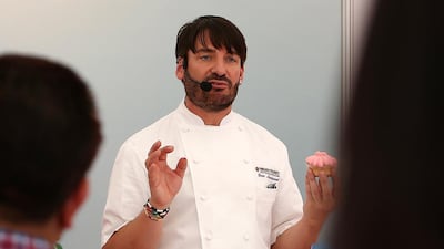 Eric Lanlard hosts an afternoon tea at Stratos on Monday, November 9. Pawan Singh/The National